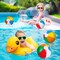 30 Pieces Kids Neon Sunglasses Bulk and 30 Pieces Inflatable Beach Balls 8-12 Inches